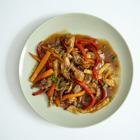 PORC PICANT CU LEGUME